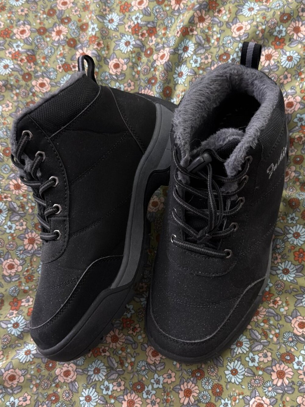 Womens' black ankle boots